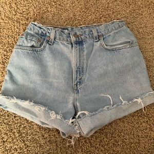 Levi’s 551 Light Wash Rolled Shorts